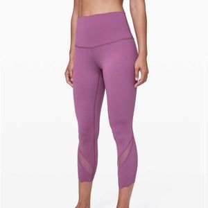 Lululemon Wunder Under Crop II *Roll Down Scallop Full-On Luxtreme 24"